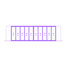 Buildings Sliding Doors Multi Slide Door Pocket 10 Panels Bi Part Craft Design Svg File, Free Vectors File